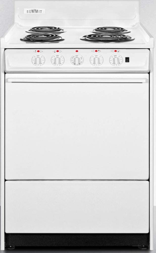 Summit WEM6171Q Kitchen Electric Cooking Range, White