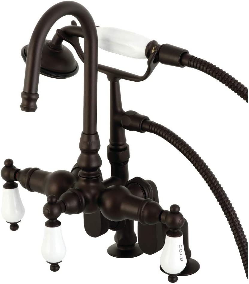 Kingston Brass CC617T5 Vintage Clawfoot Tub Faucet, Oil Rubbed Bronze