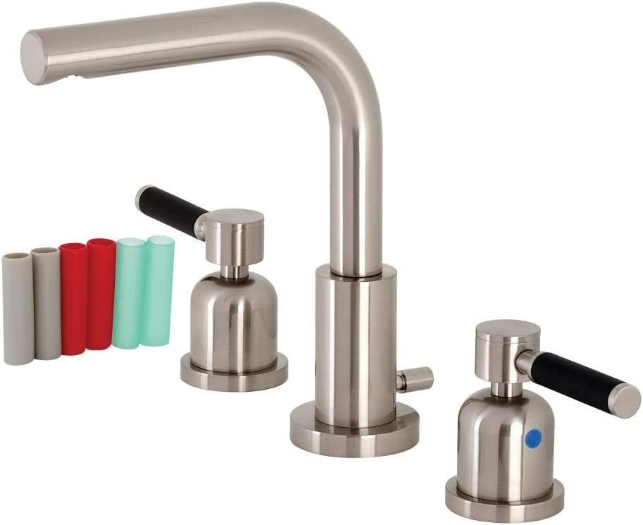 Kingston Brass FSC8958DKL Kaiser Widespread Bathroom Faucet, Brushed Nickel