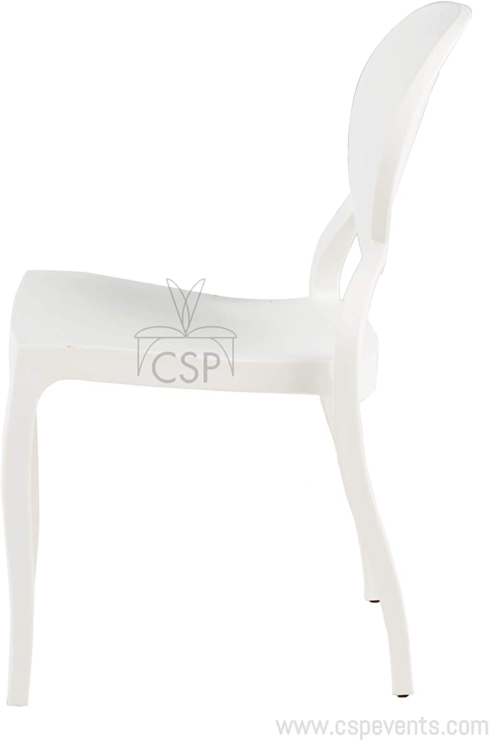 Commercial Seating Products Emma Armless White Chairs