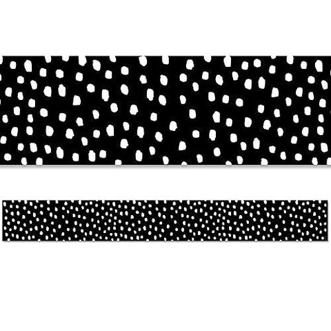 Creative Teaching Press Messy Dots On Black Border (Core Decor, EZ Border) Classroom Decor