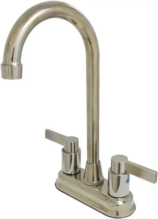 Kingston Brass KB8491NDL NuvoFusion Bar Faucet, 4-3/4-Inch in Spout Reach, Polished Chrome