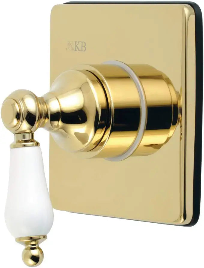 Kingston Brass KS3042PL Three-Way Diverter Valve with Trim Kit, Polished Brass