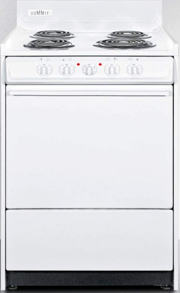 Summit WEM610 Kitchen Electric Cooking Range, White