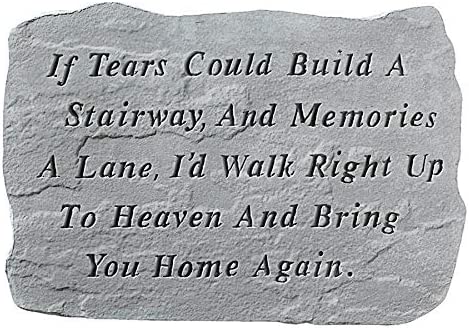 Design Toscano If Tears Could Build A Stairway: Cast Stone Memorial Garden Marker