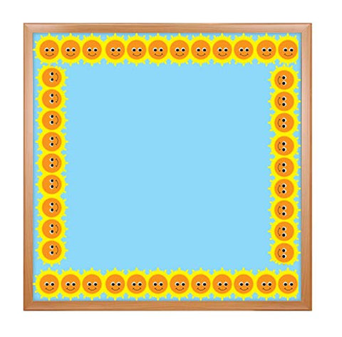 Hygloss Products Ocean Waves Die-Cut Bulletin Board Border Ã¢â‚¬â€œ Classroom Decoration Ã¢â‚¬â€œ 3 x 36 Inch, 12 Pack (33657)