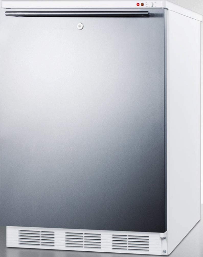 Summit VT65MLSSHH Upright Freezer, Stainless Steel