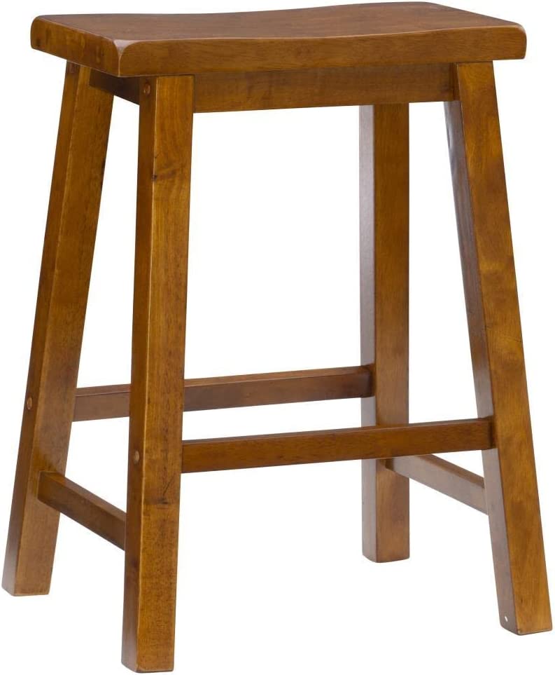 Powell Furniture Counter Stool, 24&#34;, Honey Brown