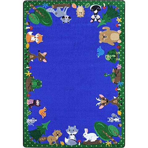 Joy Carpets 1939D Animals Among Us Childrens Rugs, D, Multicolor