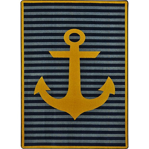 Joy Carpets 1900D-02 Safe Mooring Childrens Rugs, D, Yellow