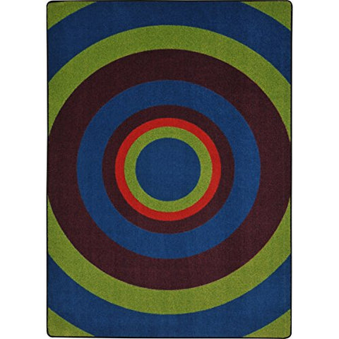 Joy Carpets Kid Essentials Fascinate Teen Area Rugs, 92-Inch by 129-Inch by 0.36-Inch, Tropics
