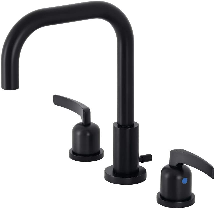 Kingston Brass FSC8930EFL Centurion Widespread Bathroom Faucet, Matte Black