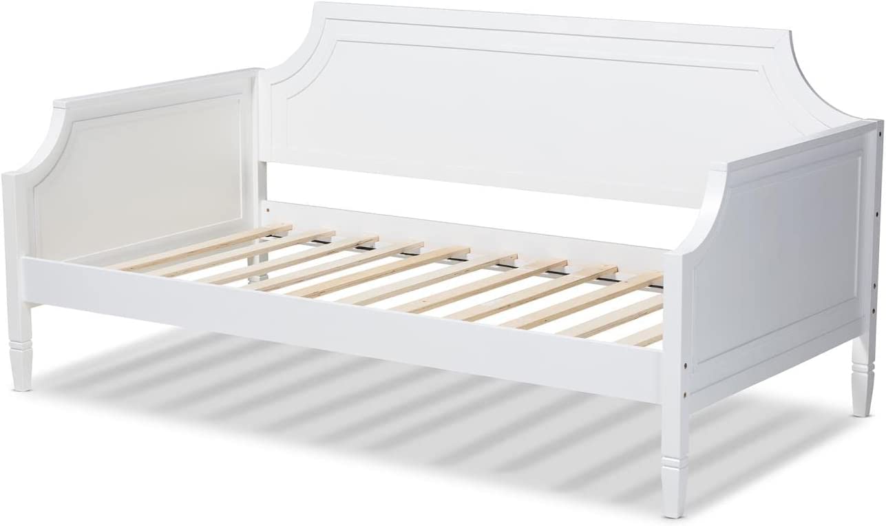 Baxton Studio Mariana White Wood Twin Daybed