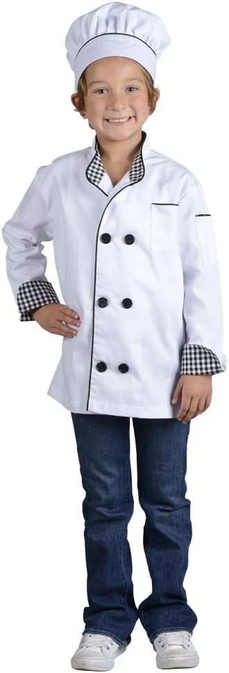 Aeromax Junior Chef Kitchen Costume, White, Large