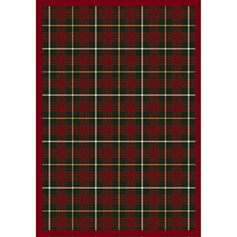 Joy Carpets Kaleidoscope Bit O Scotch Whimsical Area Rugs, 64-Inch by 92-Inch by 0.36-Inch, Tartan Green
