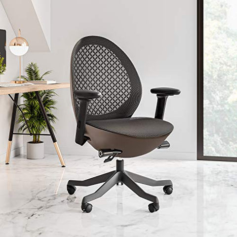 Techni Mobili Deco LUX Office Executive Chair, White