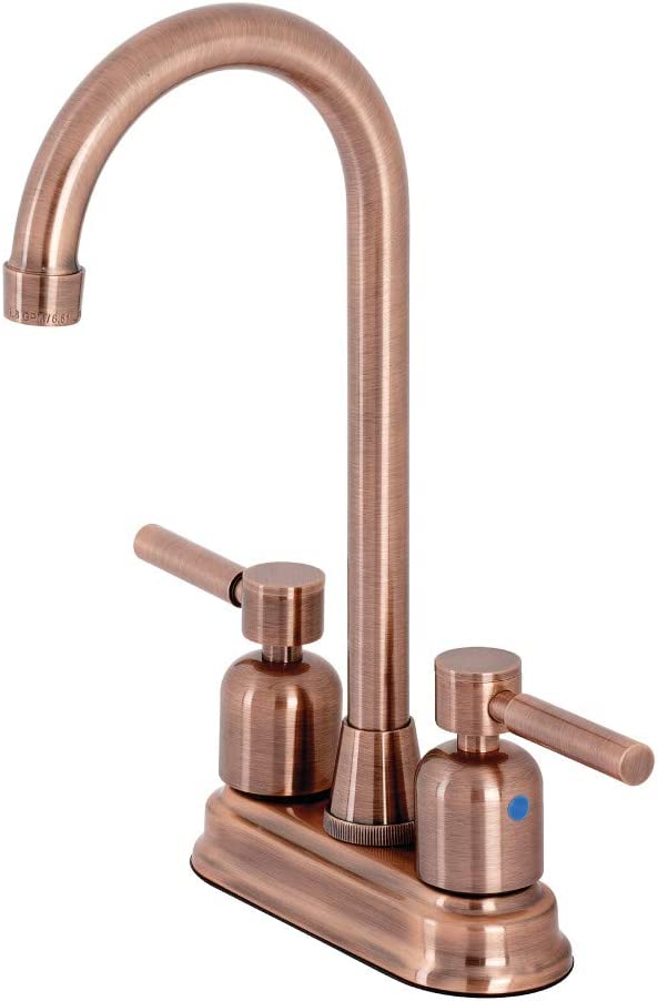 Kingston Brass KB849DLAC Concord Bar Faucet, Antique Copper