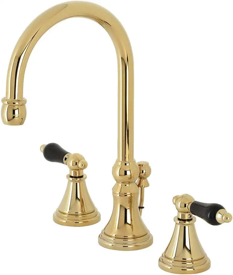 Kingston Brass KS2982PKL Duchess Widespread Bathroom Faucet, Polished Brass