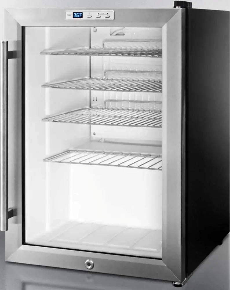 Summit Appliance SCR312L Countertop Beverage Refrigeration, Glass/Black