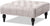 Velvet Fabric Button Tufted Cocktail Ottoman in Gray