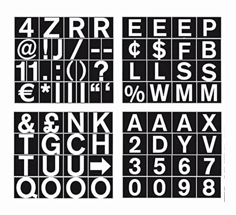 MasterVision .75 Inches Magnetic Set of Letters Numbers & Symbols