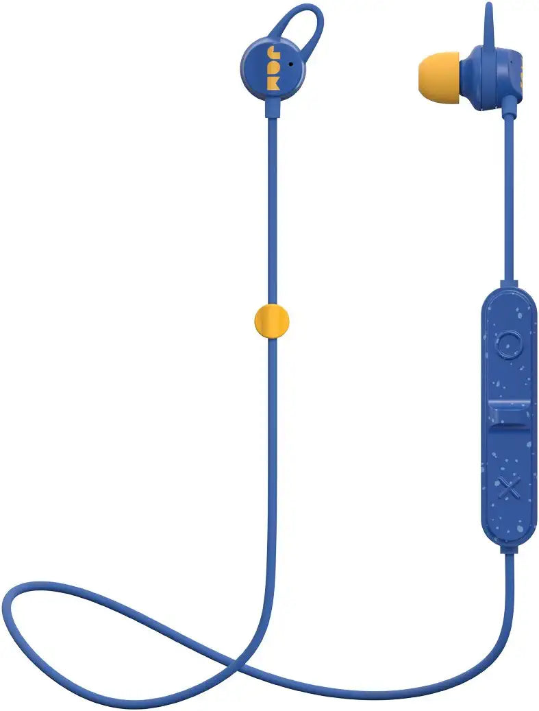 Sweat Resistant Wireless Bluetooth Earbuds 6 Hour Playtime, Hands-Free Calling, Magnetic Cord Management, Lightweight Design JAM Live Loose Sport Headphones Blue