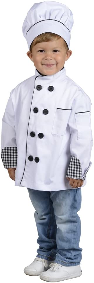 Aeromax Junior Chef Kitchen Costume, White, Large