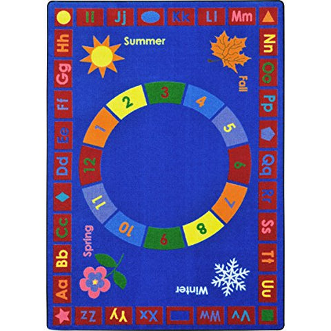 Joy Rugs Learning Time Machine Tufted - Cut Pile Multi 78 x 109 - Area Rug