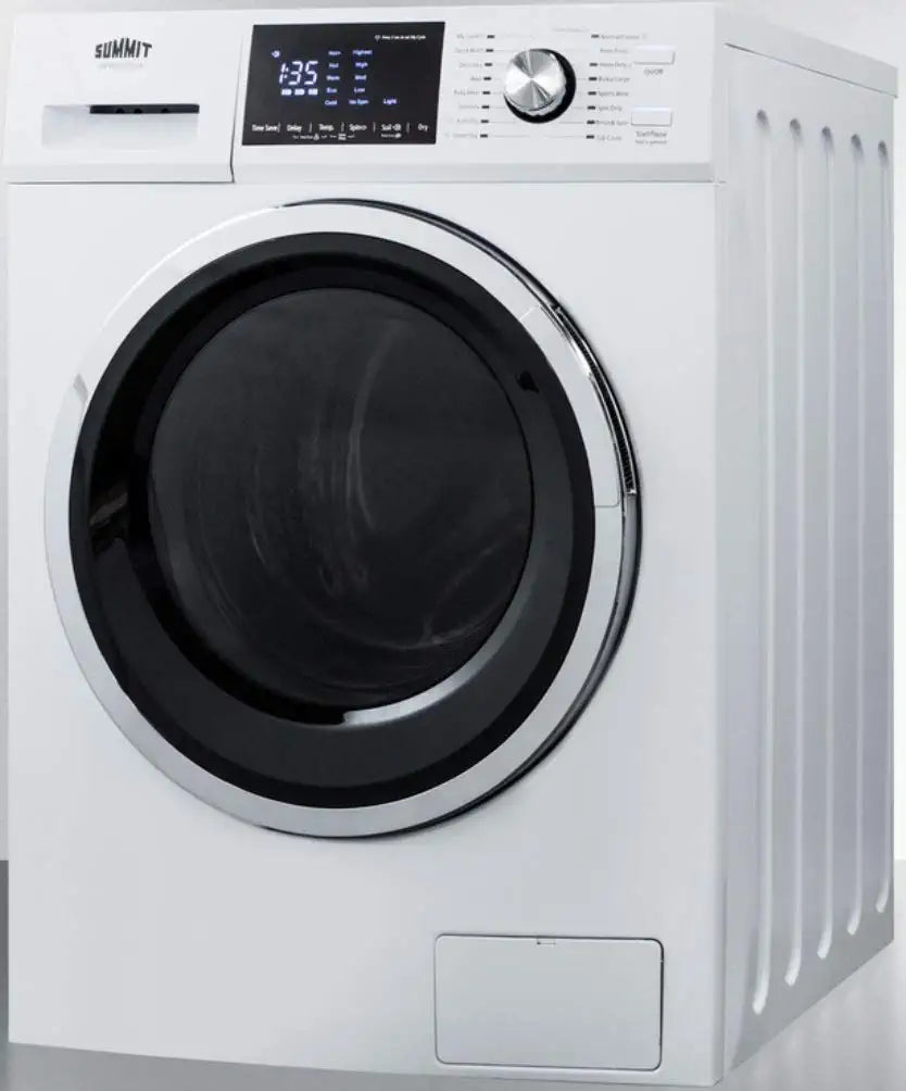 Summit SPWD2202W 24&#34;&#34; Washer and Dryer Combo with 2.7 cu. ft. Capacity 115 Volt Operation 16 Wash Cycles Delay Start Time Sanitary Cycle in White