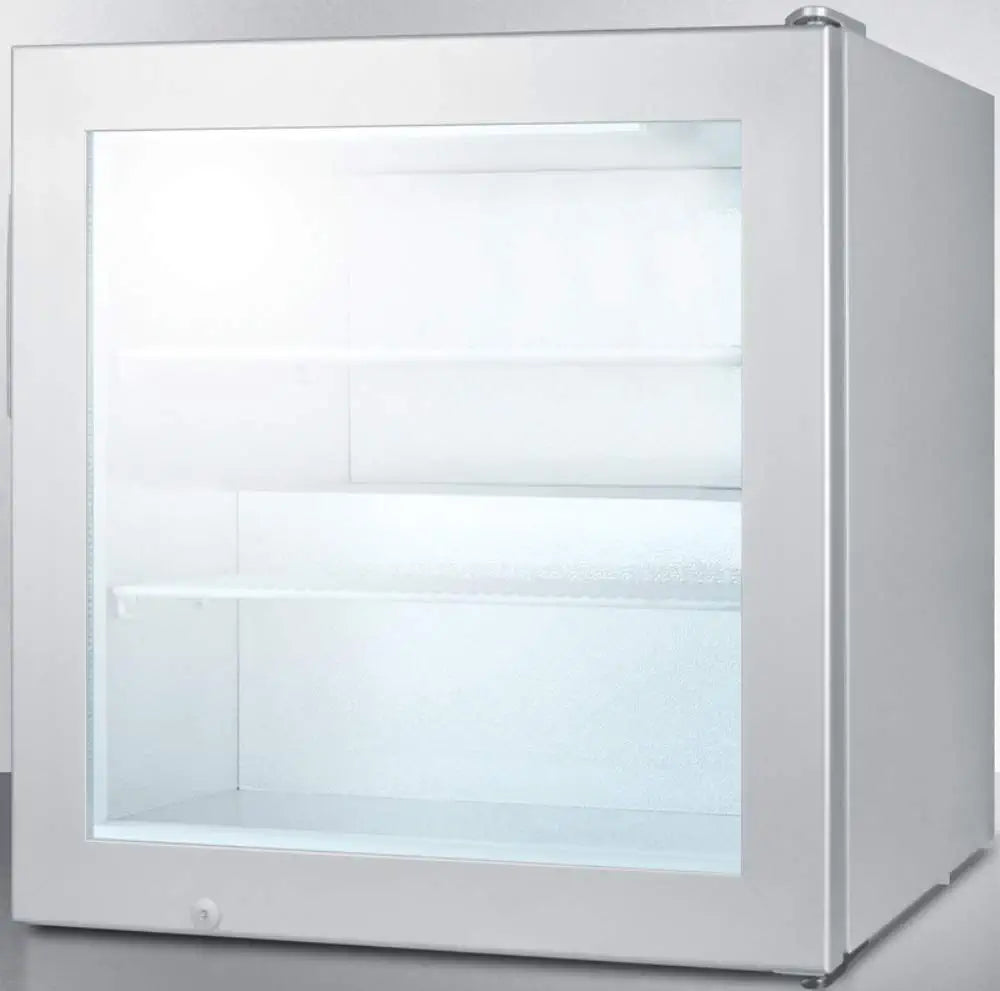 Summit SCFU386 Countertop Upright Freezer, Glass/Gray