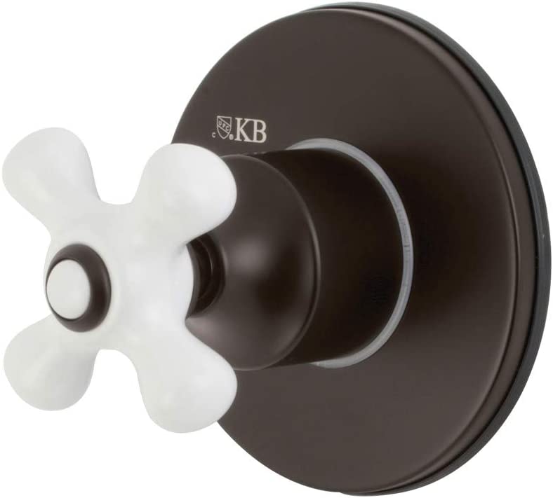 Kingston Brass KS3035PX Three-Way Diverter Valve with Trim Kit, Oil Rubbed Bronze