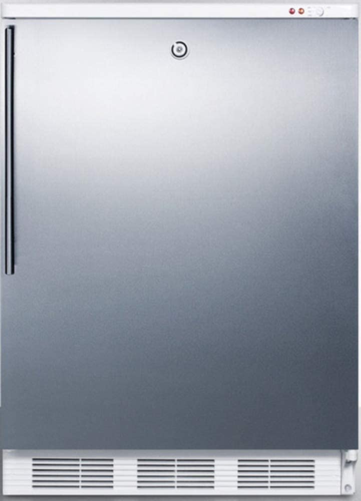 Summit VT65MLSSHV Upright Freezer, Stainless Steel