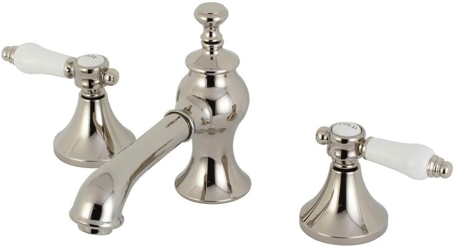 Kingston Brass KC7066BPL Bel-Air Widespread Bathroom Faucet, Polished Nickel