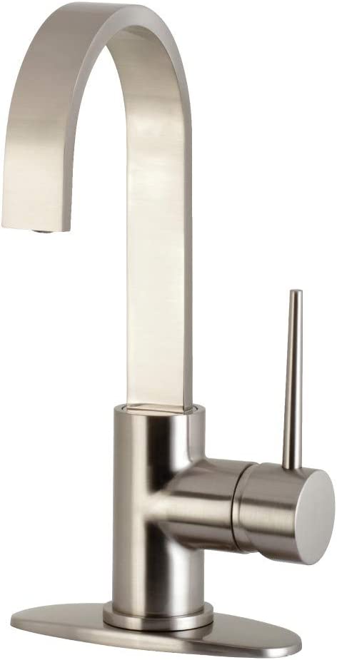 Kingston Brass LS8618NYL New York Bar Faucet, Brushed Nickel