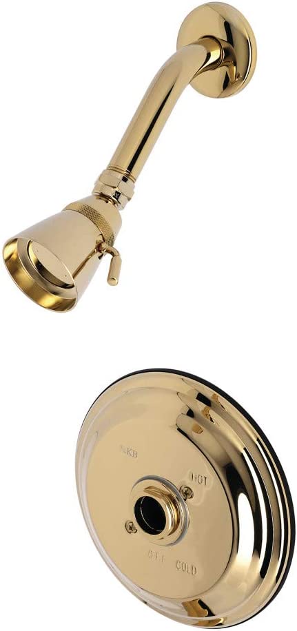 Kingston Brass KB3632TSLH Shower Faucet Trim Only Without Handle, Polished Brass