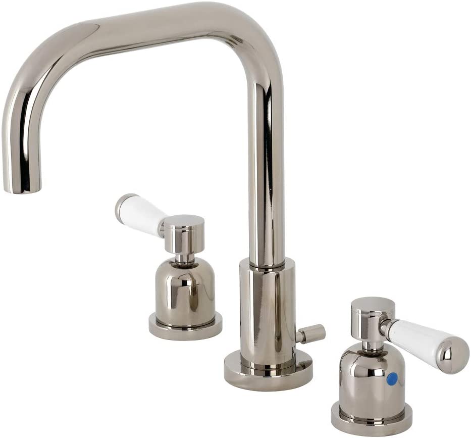 Kingston Brass FSC8939DPL Paris Widespread Bathroom Faucet, Polished Nickel