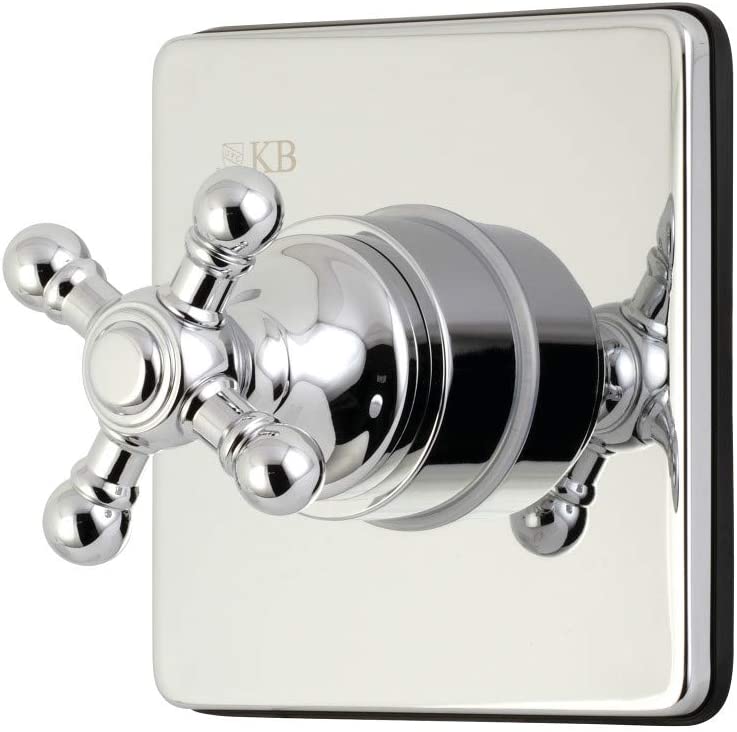 Kingston Brass KS3041BX Three-Way Diverter Valve with Trim Kit, Polished Chrome