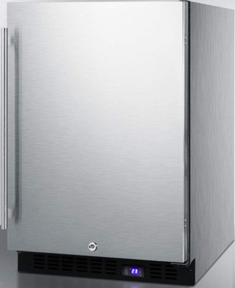 Summit SCFF53BCSS Under Counter Upright Freezer, Stainless-Steel