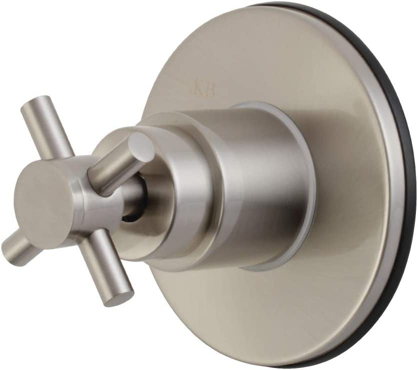 Kingston Brass KS3038DX Concord Three-Way Diverter Valve with Trim Kit, Brushed Nickel