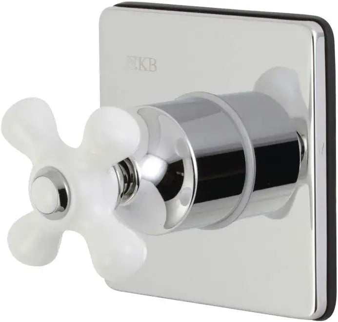 Kingston Brass KS3041PX Three-Way Diverter Valve with Trim Kit, Polished Chrome