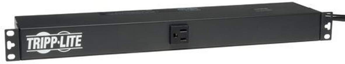 Tripp Lite Basic PDU, 15A, 13 Outlets (5-15R), 120V, 5-15P Input, 15 ft. Cord, 1U Rack-Mount Power (PDU1215)