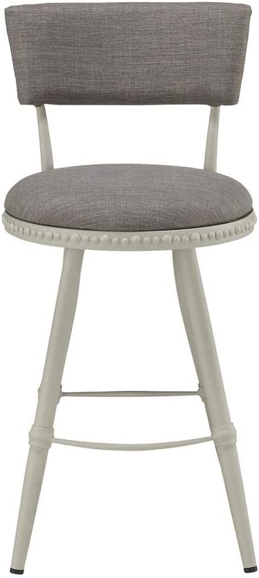 Boraam Benton Adjustable Stool, Gray/White