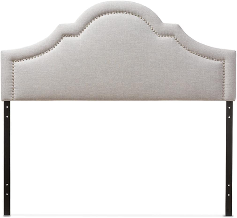 Baxton Studio Ritta Modern and Contemporary Upholstered Headboard Beige/Queen