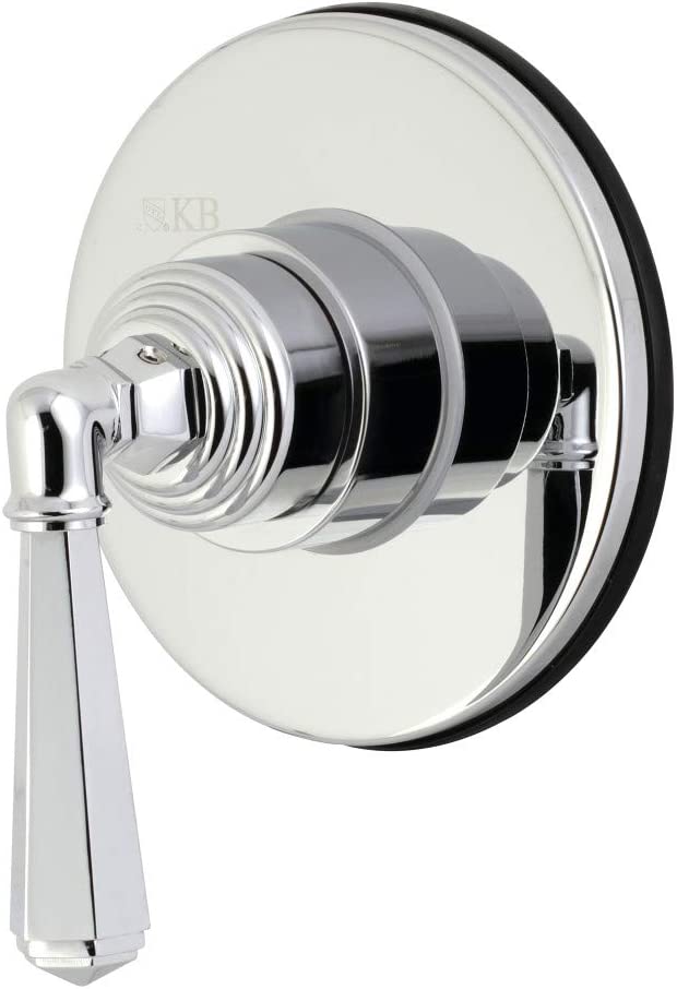 Kingston Brass KS3031HL Three-Way Diverter Valve with Trim Kit, Polished Chrome