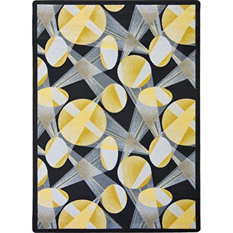 Joy Carpets Any Day Matinee Searchlight Theater Area Rugs, 92-Inch by 129-Inch by 0.36-Inch, Charcoal
