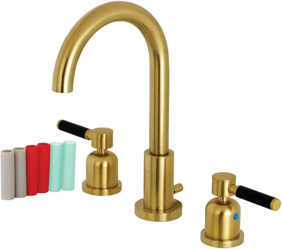 Fauceture FSC8923DKL Kaiser Widespread Bathroom Faucet, Brushed Brass