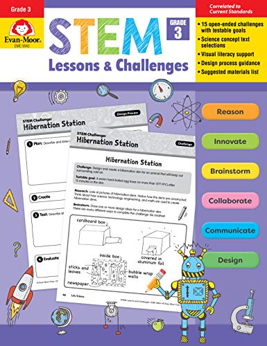 Evan-Moor STEM Lessons &amp; Challenges, Gr. 3