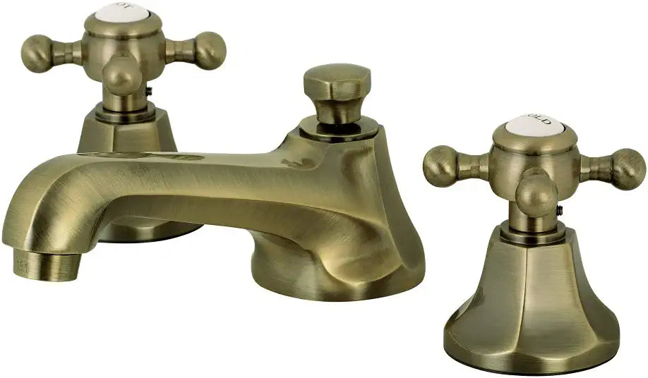 Kingston Brass KS4463BX 8 in. Widespread Bathroom Faucet, Antique Brass