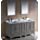 Fresca Oxford 60&#34; Gray Traditional Double Sink Bathroom Vanity