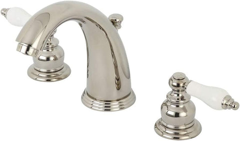 Kingston Brass KB986PLPN Victorian Widespread Bathroom Faucet, Polished Nickel